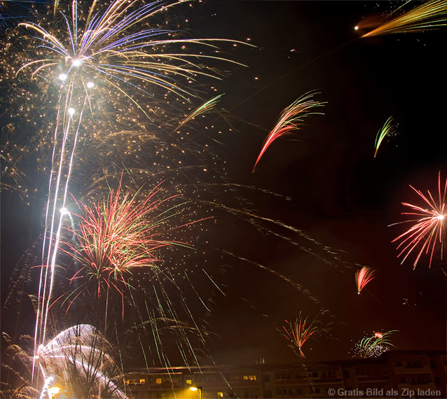 Feuerwerk - Farben und Formen