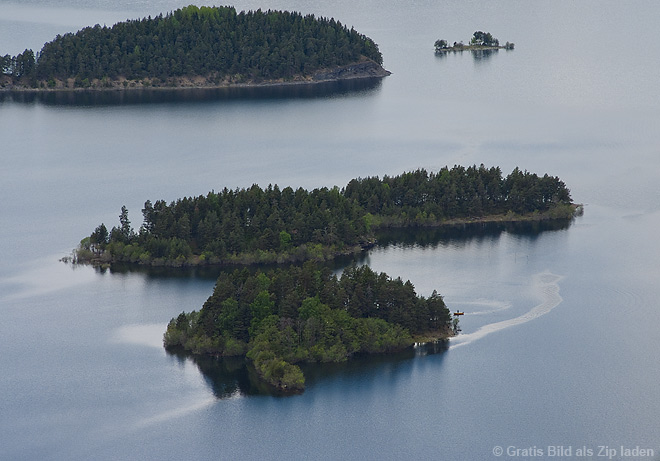 Inseln in Steinsfjorden