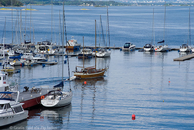 Yachthafen in Vollen - Norwegen